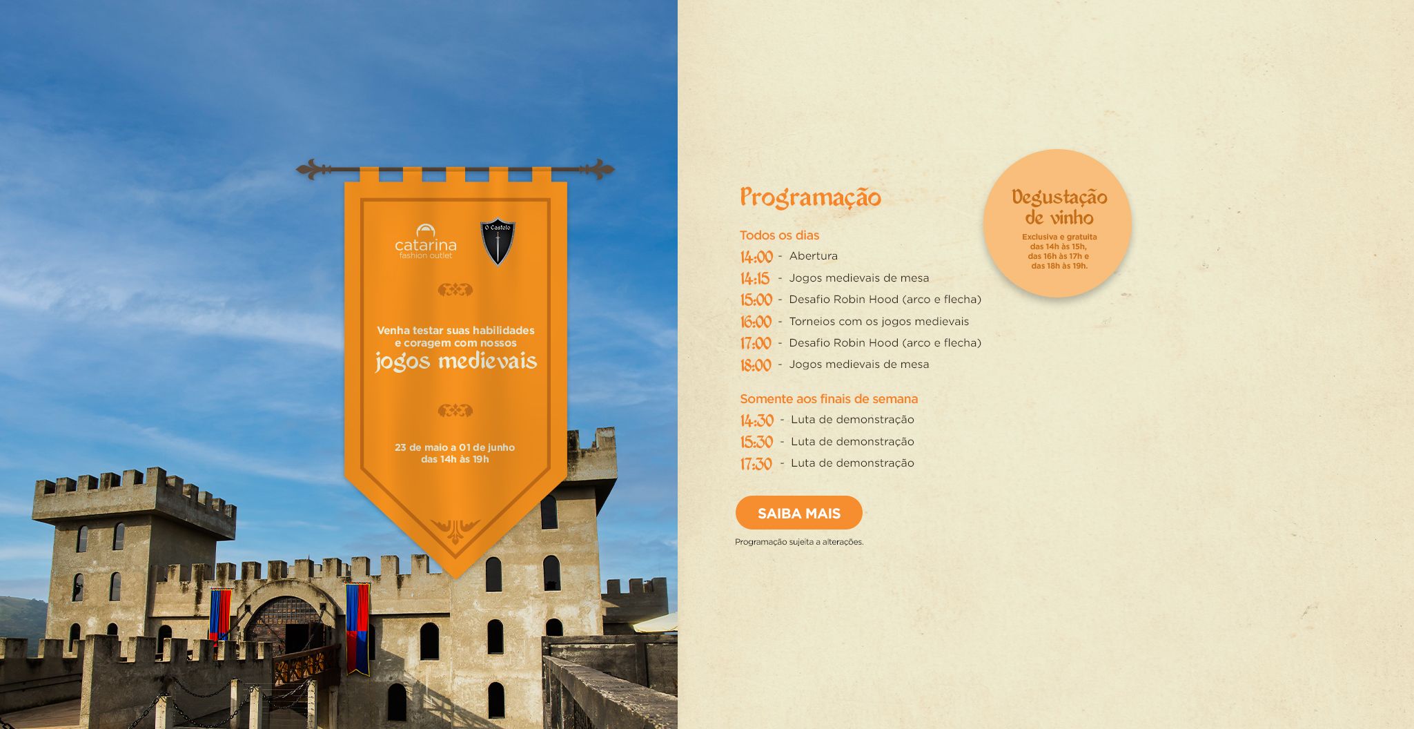 Experiência Medieval no Catarina